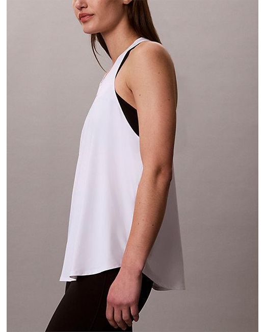 Calvin Klein Tech Tanktop in het Natural