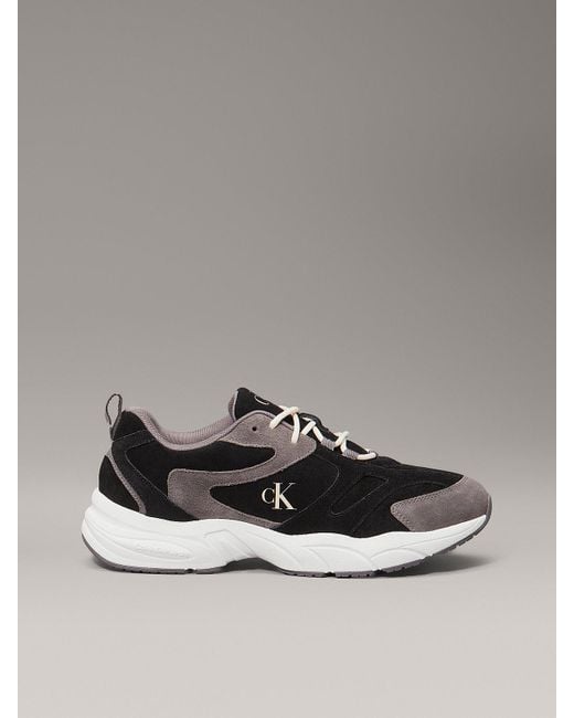 Calvin Klein Metallic Suede Trainers for men