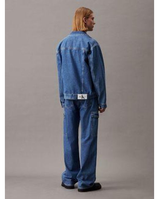 Calvin Klein Jeansjacke im Neunzigerjahre-Look in Blue für Herren