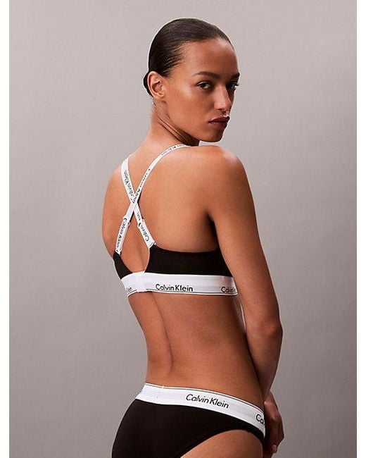Calvin Klein Brown Leicht Gepolsterter Bralette