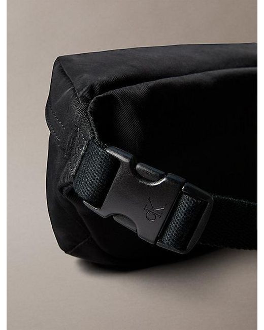Calvin Klein Black Nylon Signature Logo Bum Bag for men