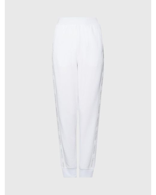 Pantalon de jogging en tissu éponge Calvin Klein en coloris White