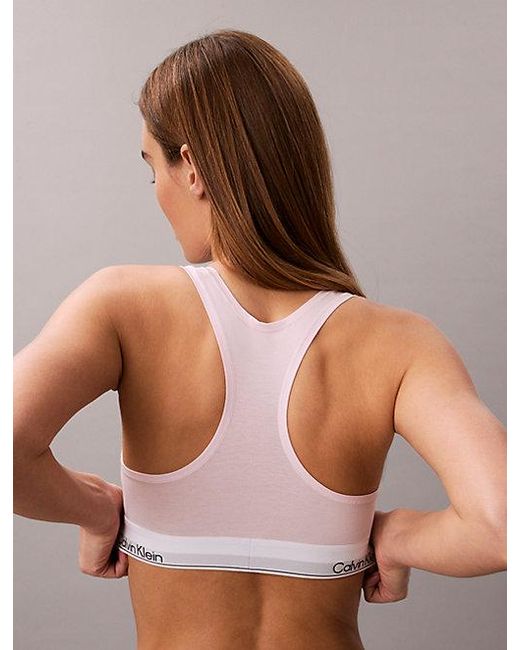 Calvin Klein Ongevoerde Bralette in het Brown
