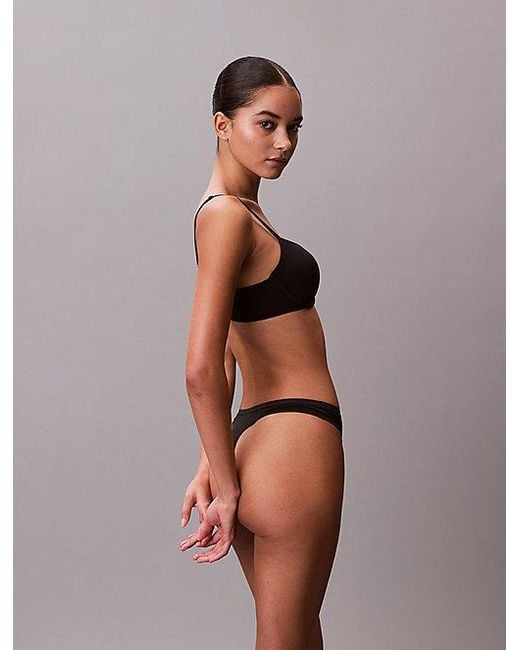 Calvin Klein Brown Push Up Plunge Bra Perfectly Fit