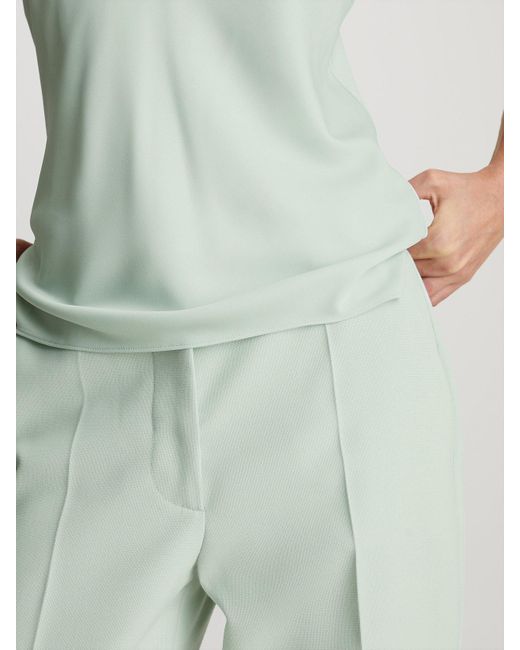 Pantalon longueur cheville slim et fuselé Calvin Klein en coloris Green