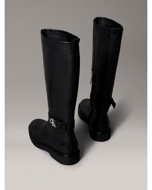 Stivali Al Ginocchio di Calvin Klein in Black