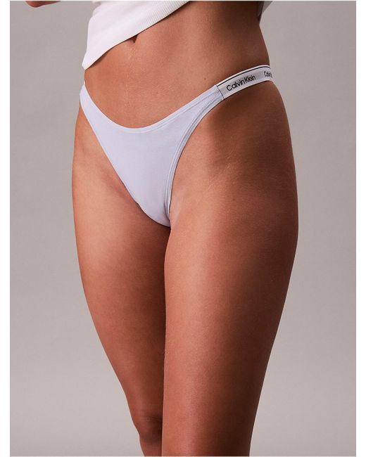 Calvin Klein Multicolor Modern Logo Dipped String Thong
