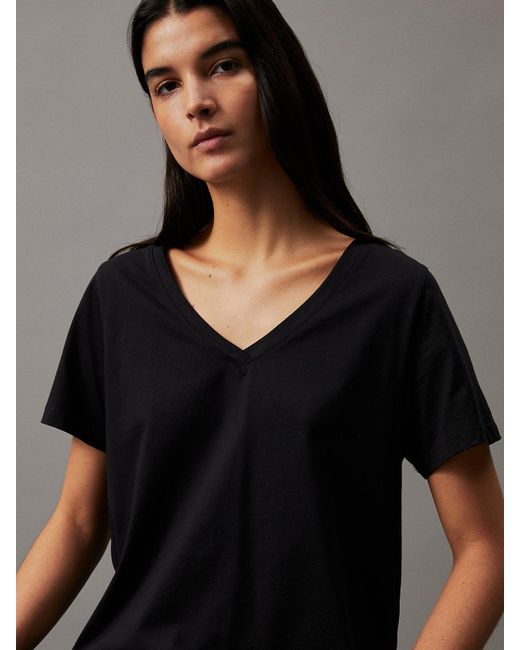 Calvin Klein Black V-Neck T-Shirt