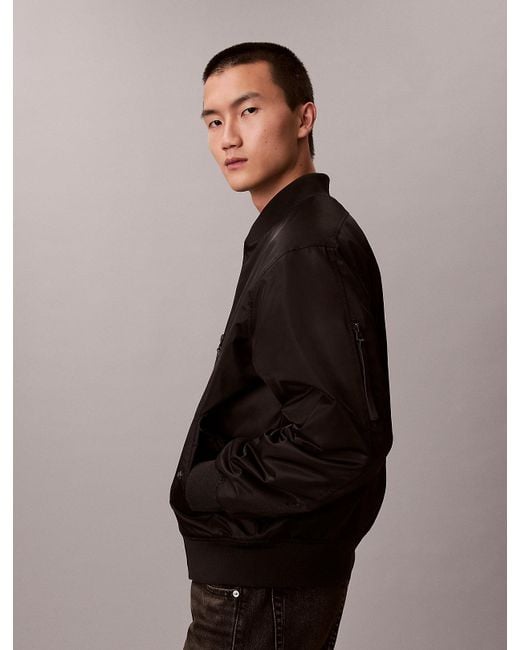 Bomber En Nylon Calvin Klein pour homme en coloris Black