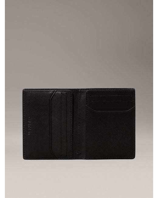 Calvin Klein Gray Leather Bifold Wallet for men