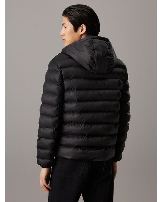 Calvin klein men's hooded puffer jacket sale