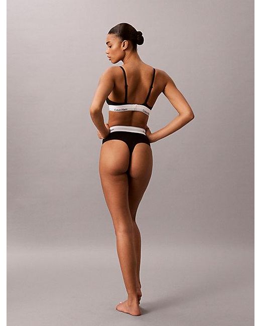 Calvin Klein Black Shapewear High Waisted Thong Icon