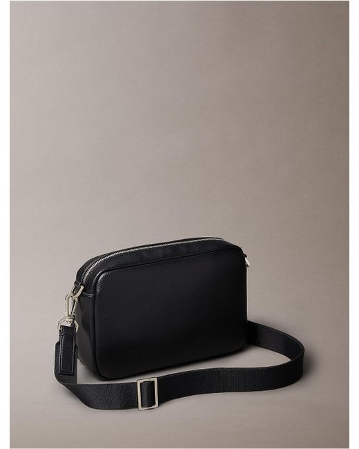 Calvin Klein Gray Raised Logo Camera Bag for men
