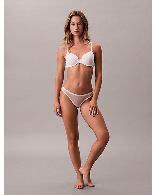 Calvin Klein Multicolor Lift Demi Bra Minimalist Mesh