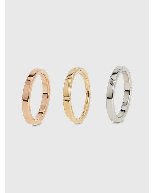 Calvin Klein Multicolor 3-Teiliges Ring-Set