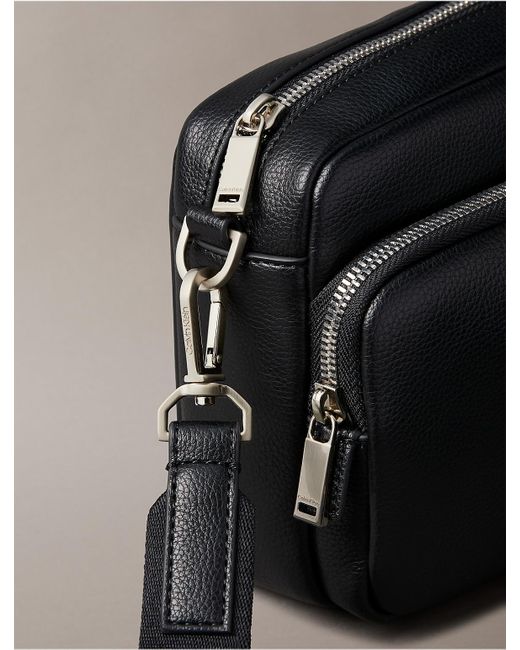 Calvin Klein Gray Raised Logo Camera Bag for men