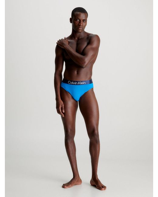 Slip de bain - CK Steel Calvin Klein pour homme en coloris Blue