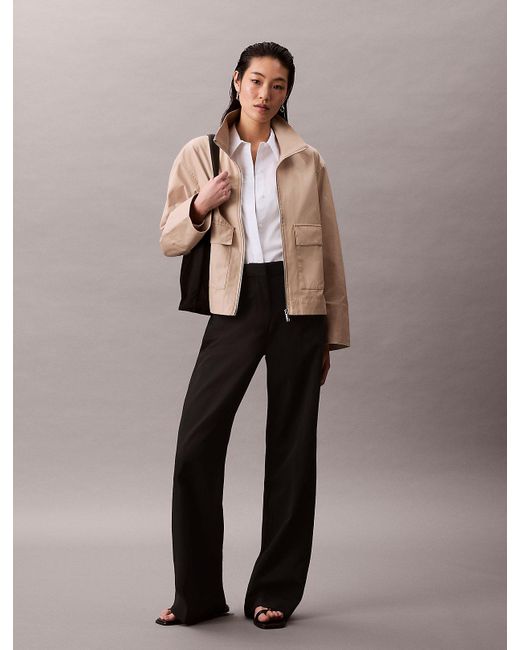 Calvin Klein Multicolor Short Cotton Blend Jacket