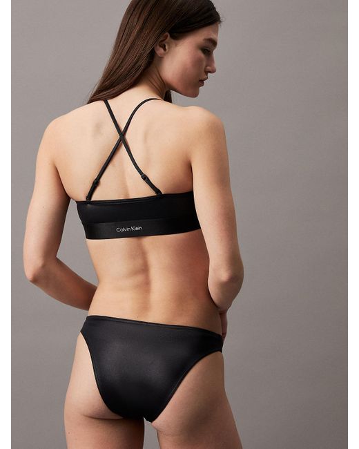 Calvin Klein Black Bandeau Bikini Top - Ck Refined
