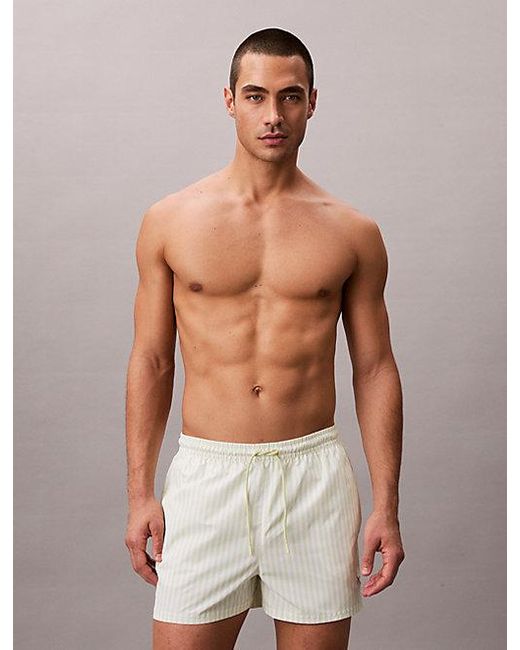 Calvin Klein Multicolor Short Drawstring Swim Shorts Ck Monogram for men