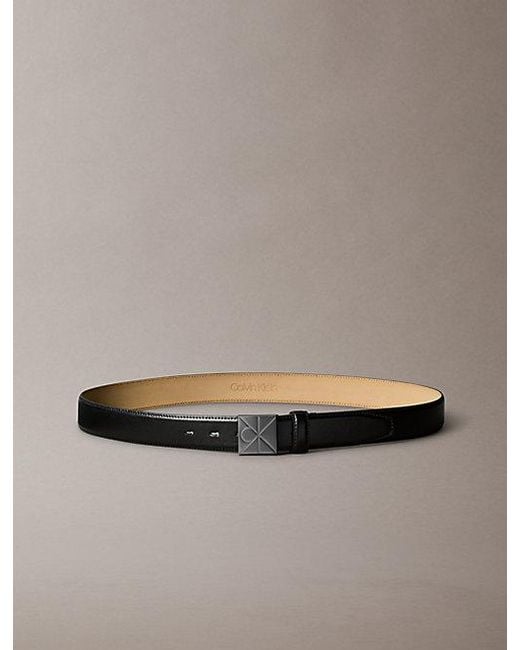 Calvin Klein Multicolor Emblem Logo Plaque Smooth Belt for men