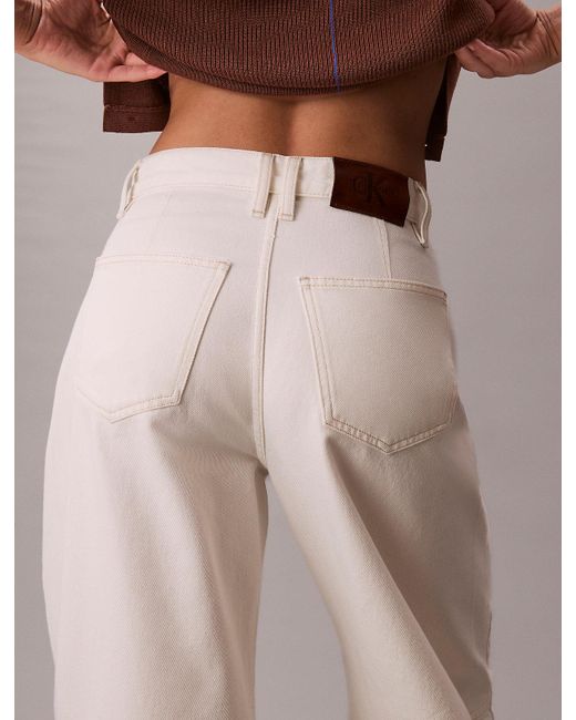 Calvin Klein Multicolor High Rise Barrel Jeans