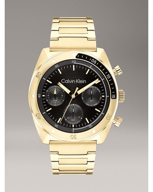 Orologio Con Cinturino A Maglie Multifunzione di Calvin Klein in Metallic da Uomo