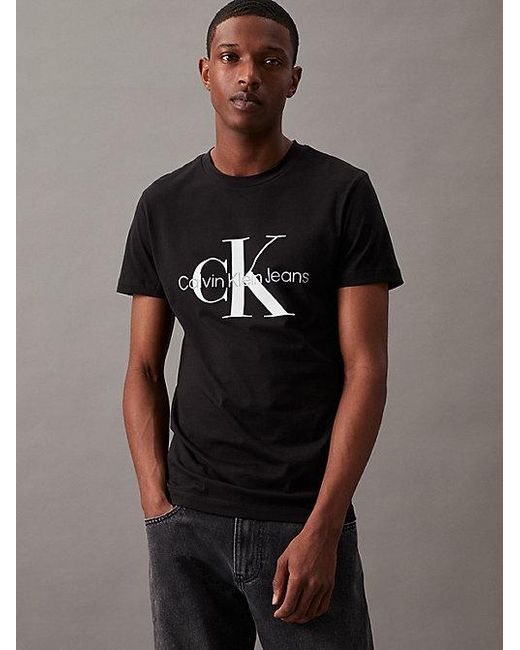 Calvin Klein Blue Jeans Slim Monogram T-Shirt for men