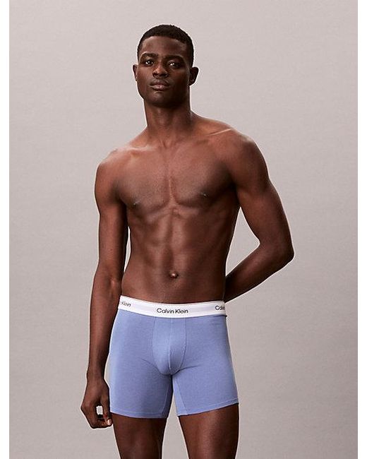 Calvin Klein White 3 Pack Boxer Briefs for men