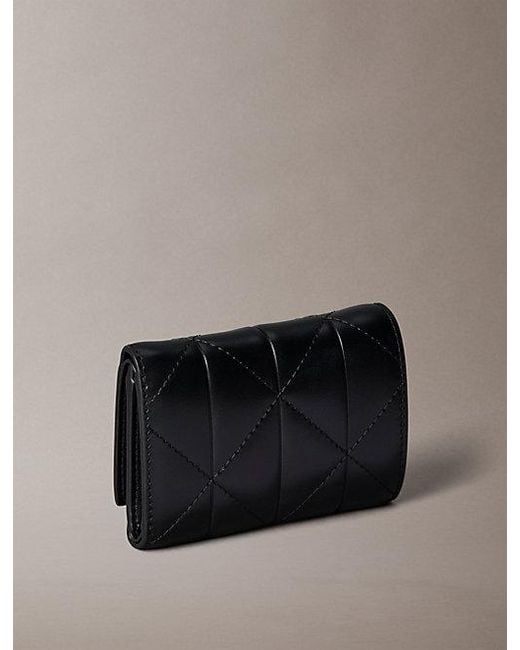 Calvin Klein Gray Quilted Zip Wallet
