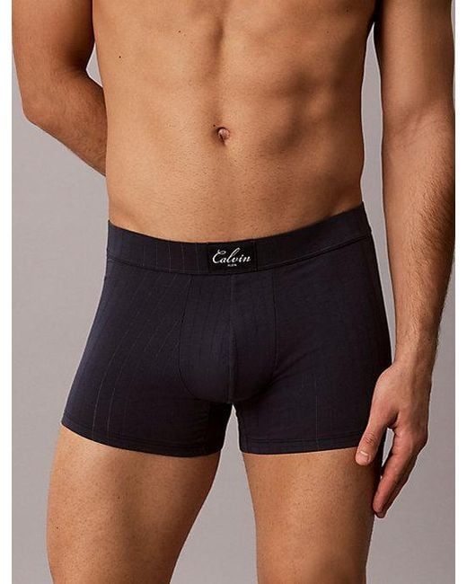 Calvin Klein Blue Trunks Heritage Cotton for men