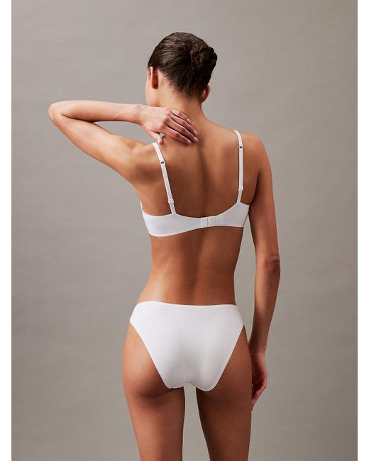Calvin Klein White Low Rise Bikini Briefs - Ideal Cotton
