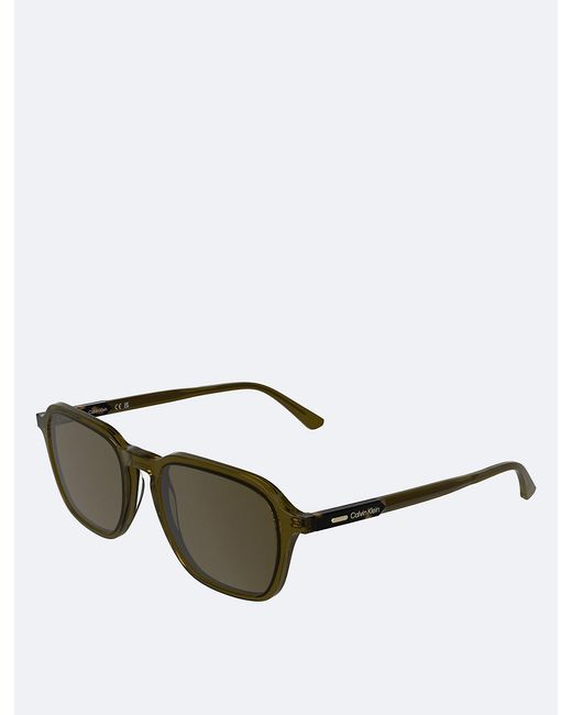 Calvin Klein Green Modified Rectangle Sunglasses Ck26507S for men