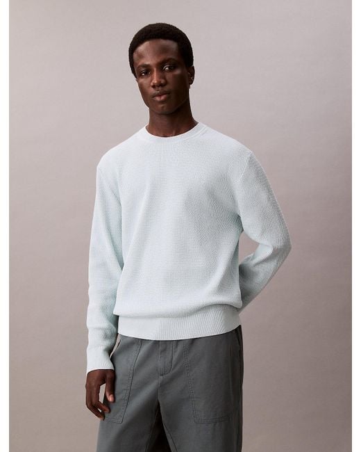 Maglione Girocollo di Calvin Klein in Gray da Uomo