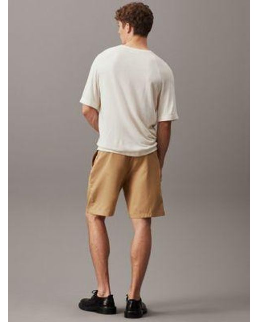Shorts holgados de mezcla de lyocell Calvin Klein de hombre de color Gray