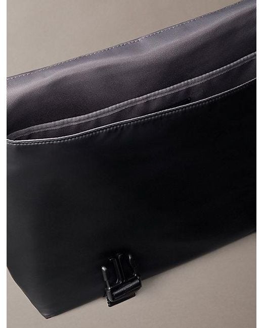 Calvin Klein Black Water Repellent Messenger Bag for men