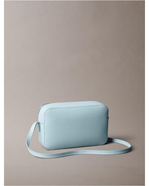 Calvin Klein Blue Foil Logo Camera Bag