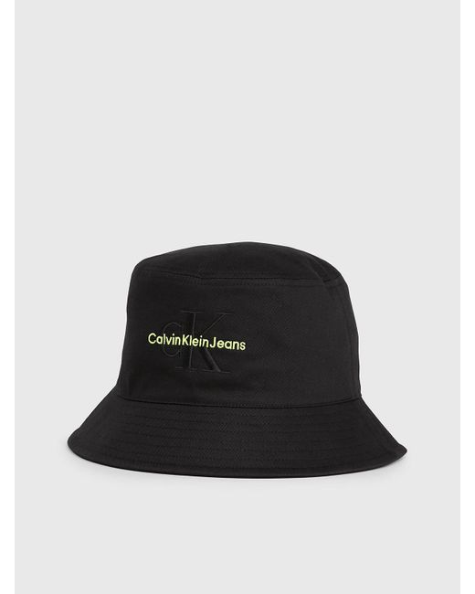 Calvin Klein Black Twill Bucket Hat