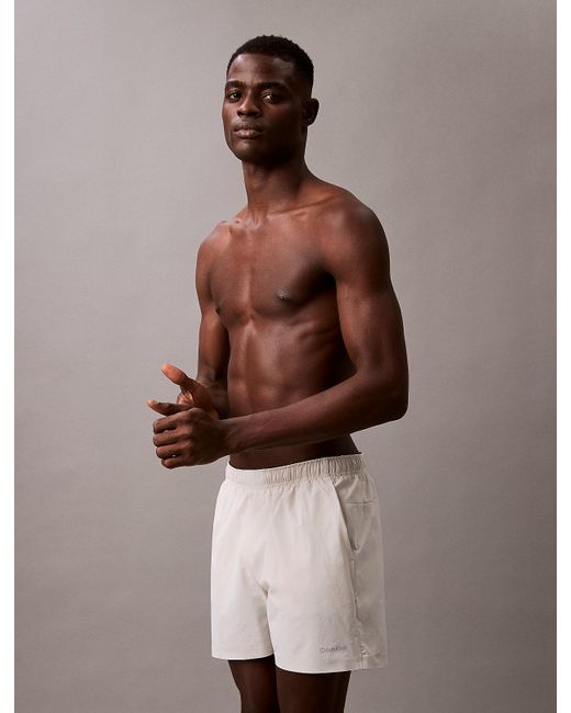 Short De Bain Mi-Longs Avec Cordon De Serrage Calvin Klein pour homme en coloris Natural