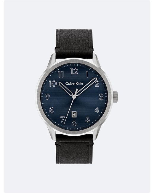 Calvin Klein Blue Pilot Textured Dial Watch for men