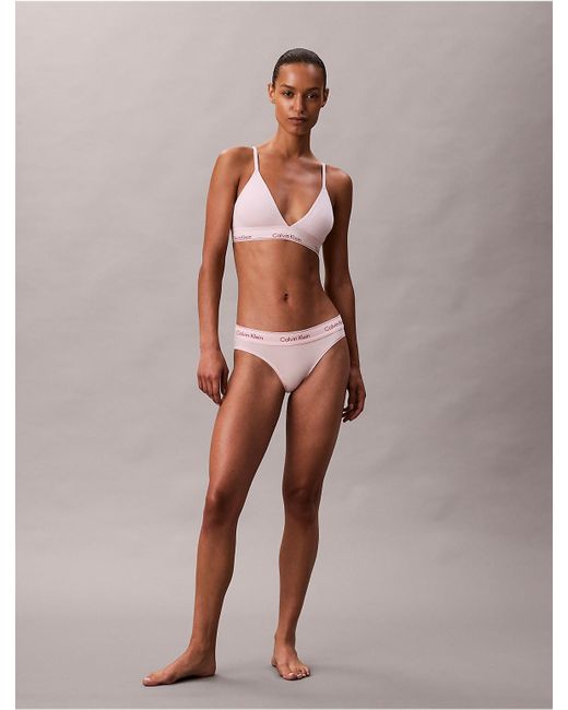 Calvin Klein Natural Lightly Lined Triangle Bralette