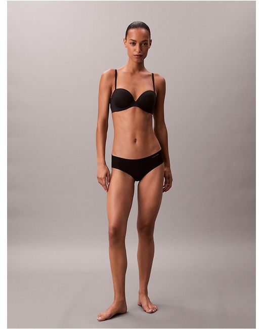 Calvin Klein Black Strapless Push Up Bra Perfectly Fit