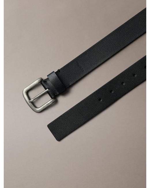 Cintura Con Fibbia Rotonda Martellata di Calvin Klein in Multicolor da Uomo