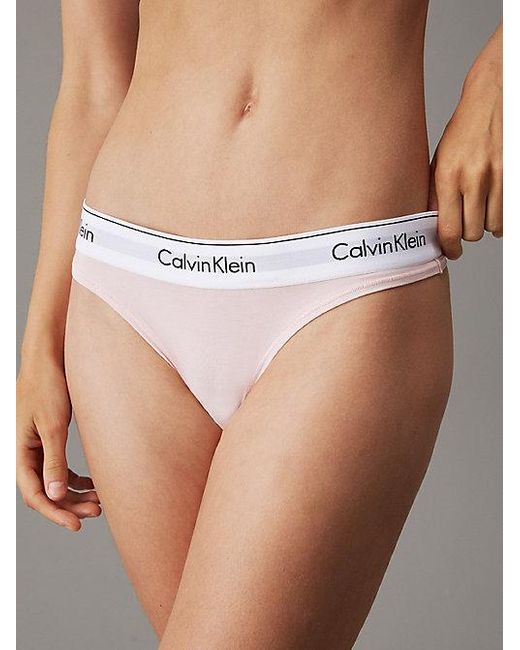Calvin Klein White Modern Cotton Cotton-jersey Thong