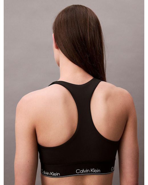 Calvin Klein Brown Quick-Dry Medium Impact Sports Bra