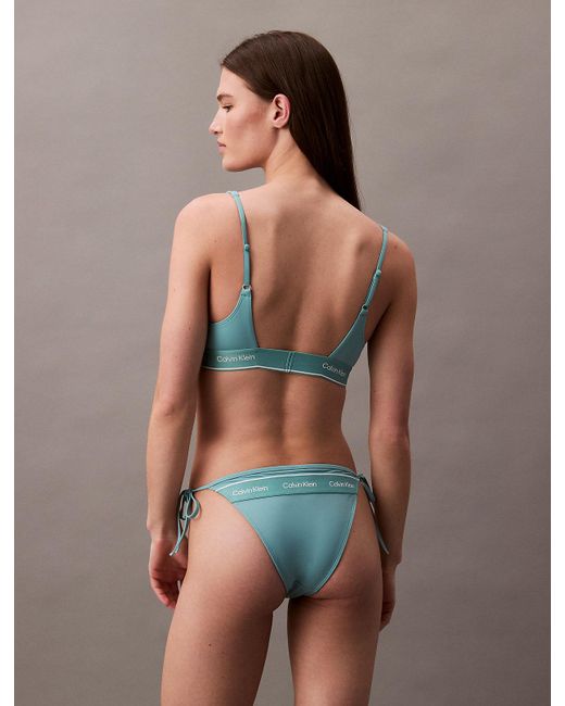 Calvin Klein Brown Tie Side Bikini Bottoms