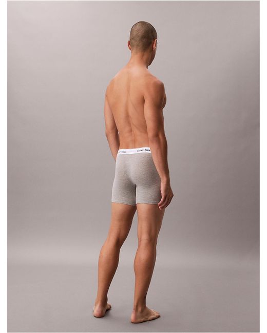 Calvin Klein White Icon Cotton Stretch 3-Pack Boxer Brief for men