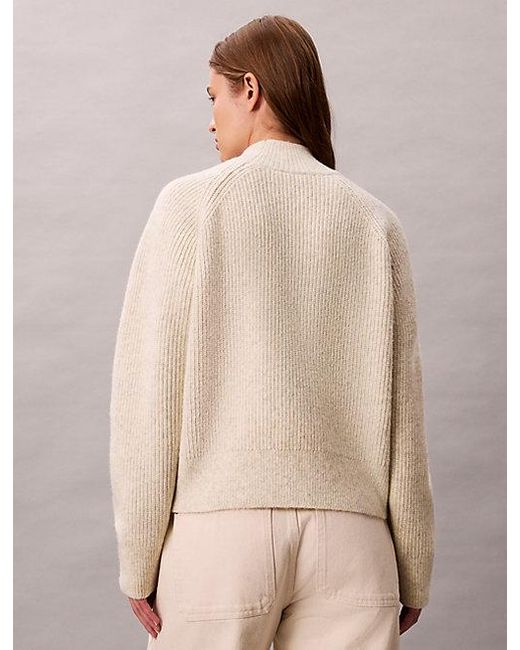 Calvin Klein Natural Jeans Soft Ribbed Knit Jumper