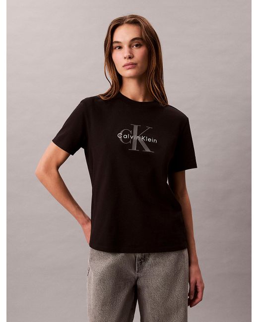 Calvin Klein Brown Monogram Logo T-Shirt
