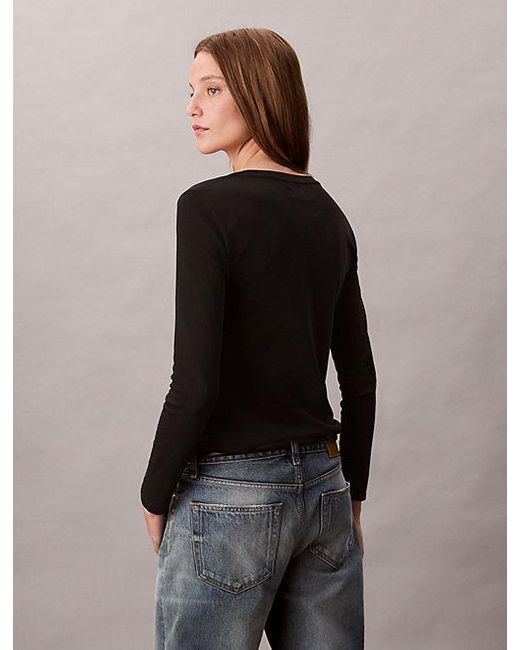Calvin Klein Black Scoop Neck Top